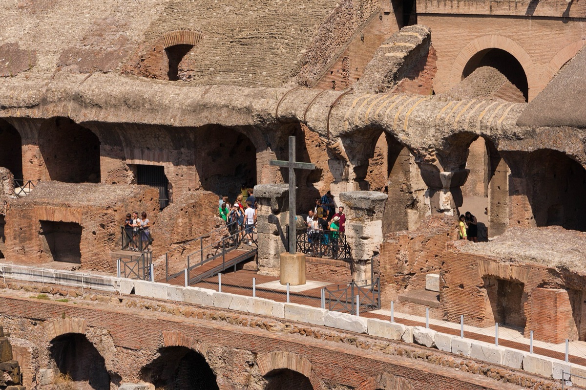 Le Colisée à Rome, symbole du tourisme italien.