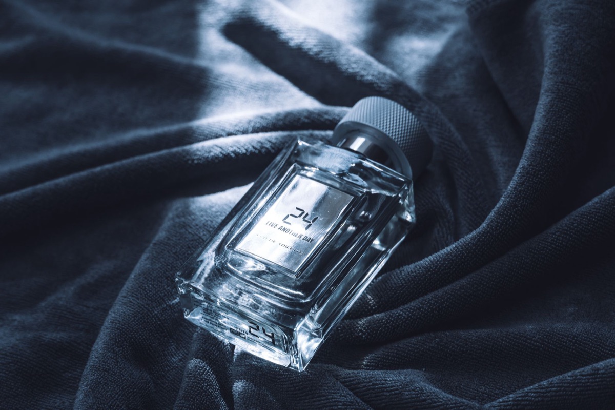 Italian beauty product on velvet background