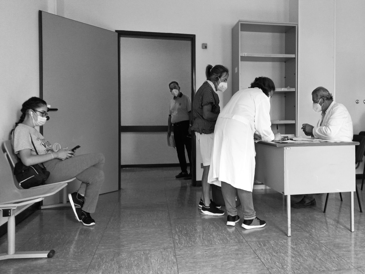 Healthcare facility in Italy with medical staff