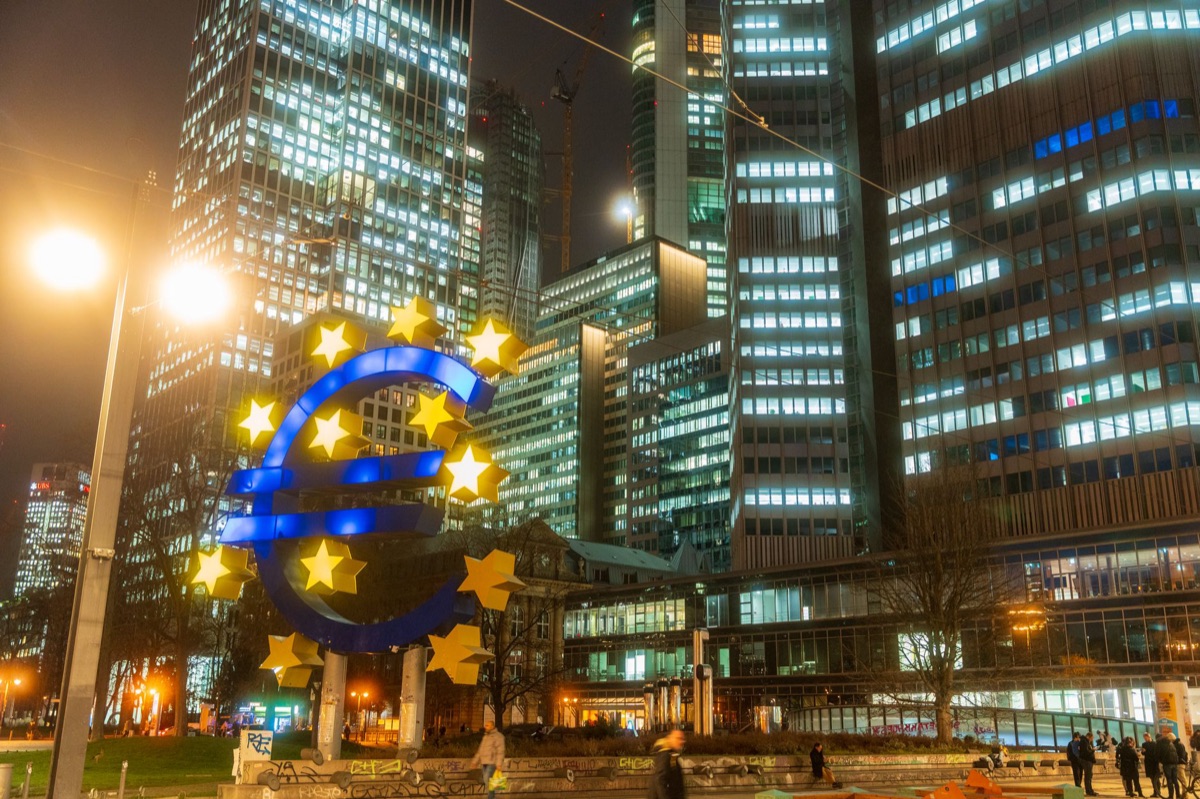イタリアのユーロ中央銀行本社