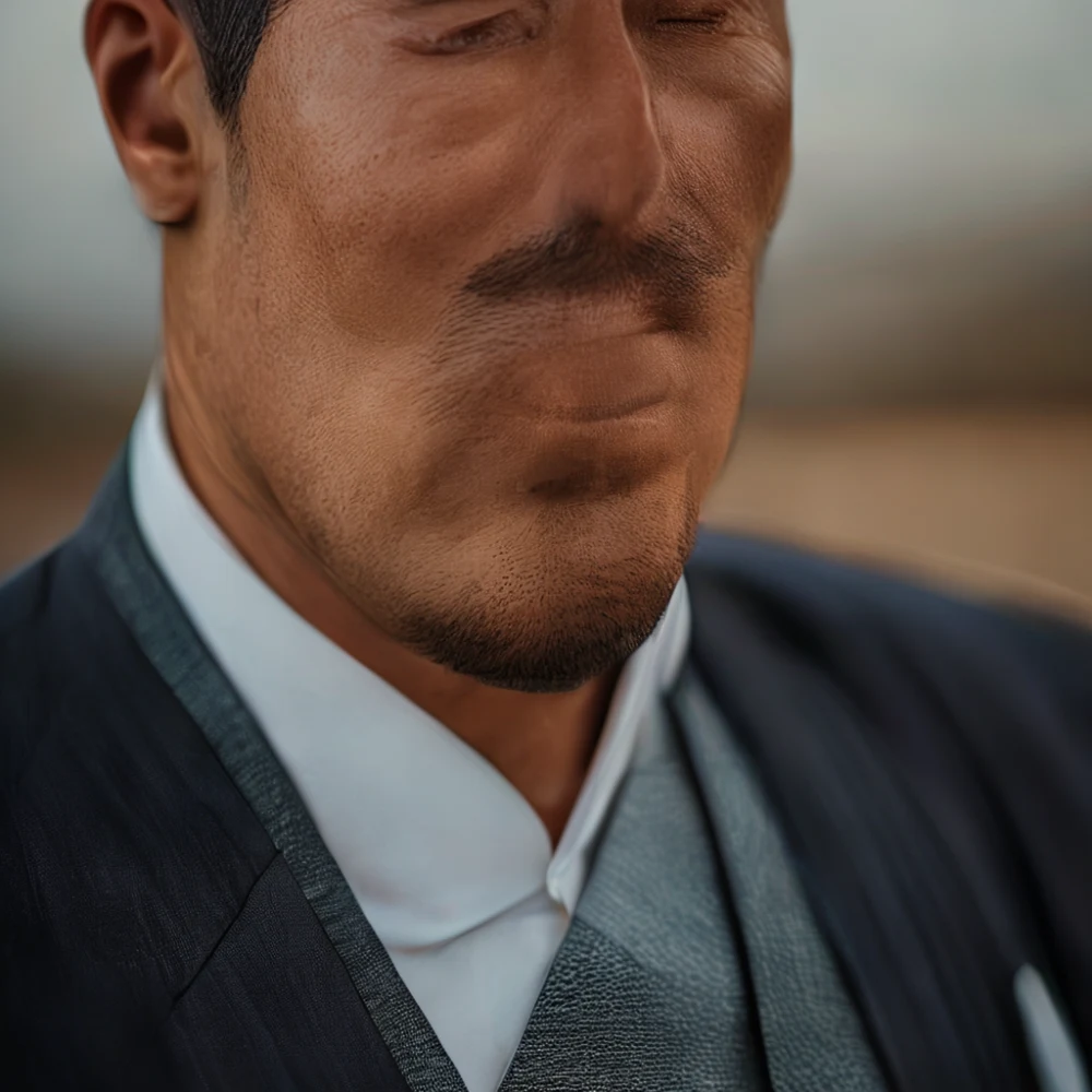 Italian diplomat in traditional Korean attire