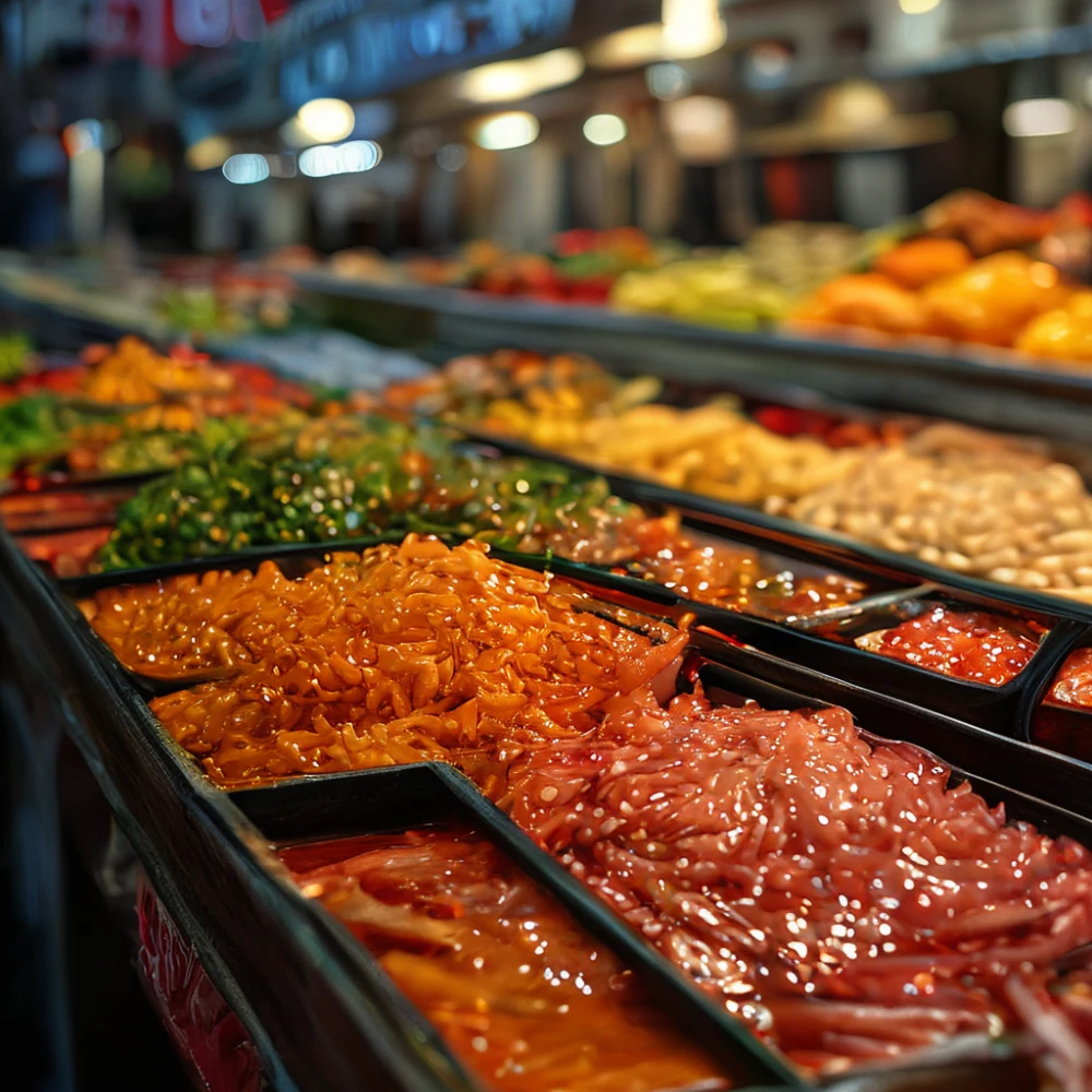 Korean traditional kimchi market
